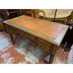 Mesa despacho antigua 5/c sobre cuero