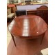 Mesa comedor oval madera de cerezo maciza extensible