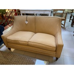 Sofa 2/p tap mostaza + butaca