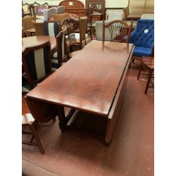 Mesa comedor rustica estilo frances con alas madera de cerezo