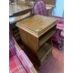 Mesita alta castaño 2/c con tabla auxiliar