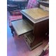 Mesita alta castaño 2/c con tabla auxiliar