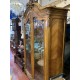 Vitrina siglo XIX en madera de nogal macizo con estantes cristal