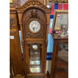 Reloj pie antiguo nogal
