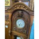 Reloj pie antiguo nogal