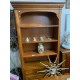 Estanteria libreria en madera de cerezo con 3 cajones
