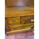 Estanteria libreria en madera de cerezo con 3 cajones