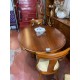 Mesa comedor ovalada madera de cerezo ext + 4 sillas