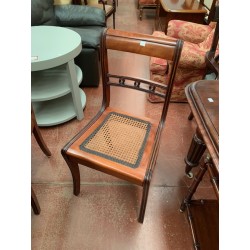 4 sillas est ingles asiento rejilla