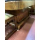 Mesa comedor en madera de nogal estilo Art Deco con 6 sillas