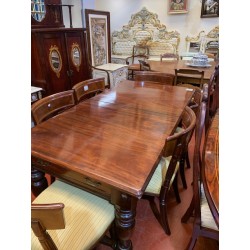 Mesa comedor victoriana madera de caoba con 2/c