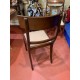 Silla clasica color nogal tap tono beige