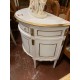 Comoda curva pintada en blanco y oro 1/p 1/c