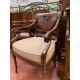 Silla clasica con brazos y rejilla tap amarillo