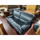 Sofas 3+2 en piel negros
