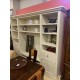 Libreria modular en color blanco roto