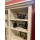 Libreria modular en color blanco roto