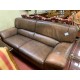 Sofa 3/p cuero en color marron
